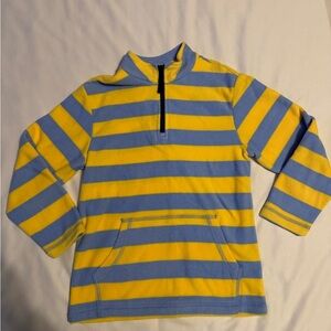 Hanna Andersson Yellow and Blue Striped Pullover size 8
